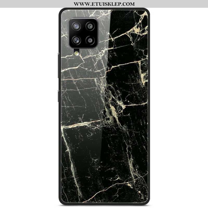 Etui do Samsung Galaxy A42 5G Szkło Hartowane Supreme Marble